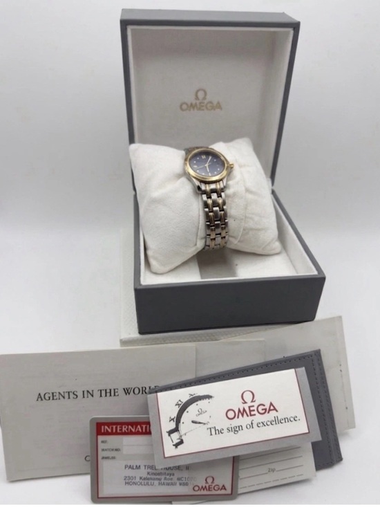 Omega Seamaster 120m Two-Tone Blue Wave Dial Ref. 2381.81.00 Vintage main image 13